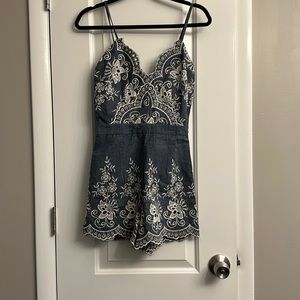 Denim Romper
